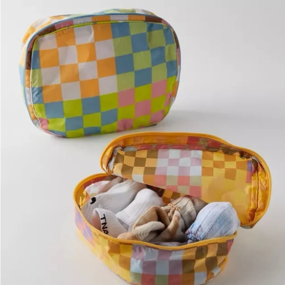 BAGGU packing cube set- Checks on Checks - Picture 3 of 6